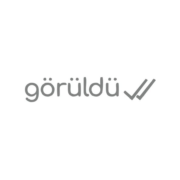 Görüldü Araba Sticker 17x17 Cm Gri ürün görseli 1