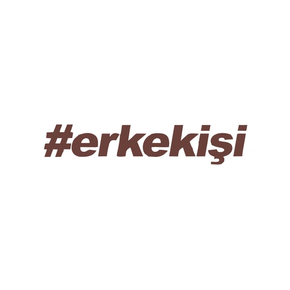 #erkekişi Araba Sticker 17x17 Cm Kahverengi ürün görseli 1