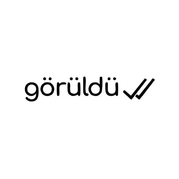 Görüldü Araba Sticker 17x17 Cm Siyah ürün görseli 1