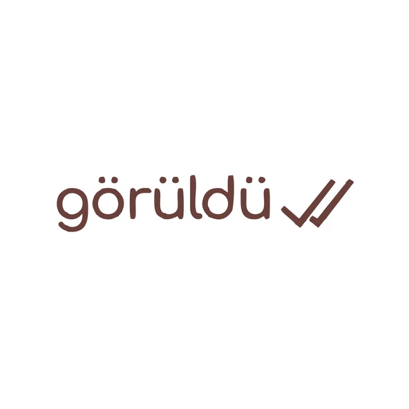 Görüldü Araba Sticker 17x17 Cm Kahverengi ürün görseli 1