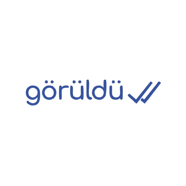 Görüldü Araba Sticker 17x17 Cm Mavi ürün görseli 1