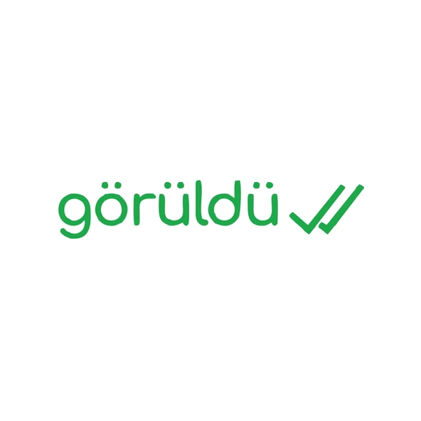 Görüldü Araba Sticker 17x17 Cm Yeşil ürün görseli 1
