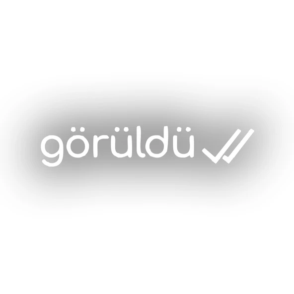 Görüldü Araba Sticker 17x17 Cm Beyaz ürün görseli 1
