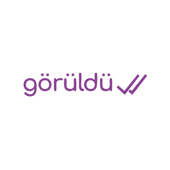 Görüldü Araba Sticker 17x17 Cm Mor ürün görseli 1