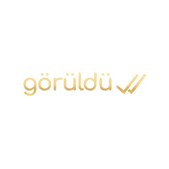 Görüldü Araba Sticker 17x17 Cm Gold ürün görseli 1