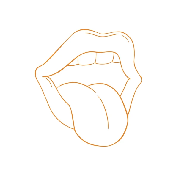 Dil Araba Sticker 17x17 Cm Turuncu ürün görseli 1