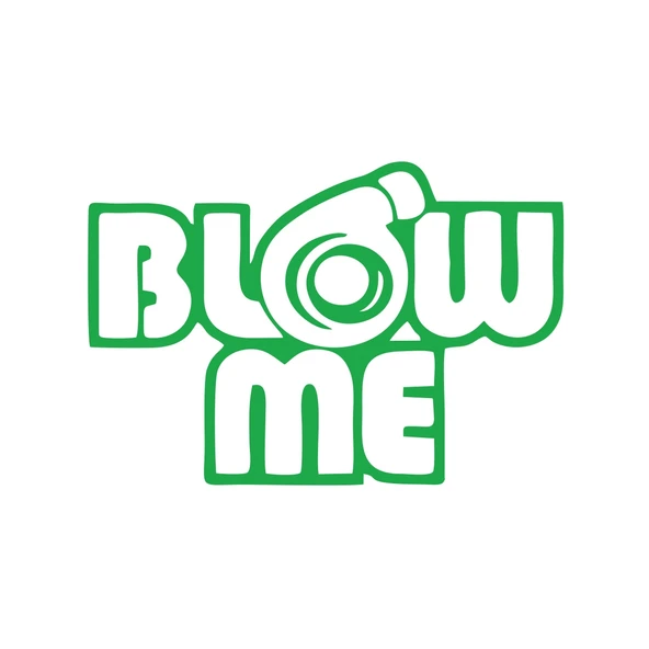 Blow Me Araba Sticker 17x17 Cm Yeşil ürün görseli 1