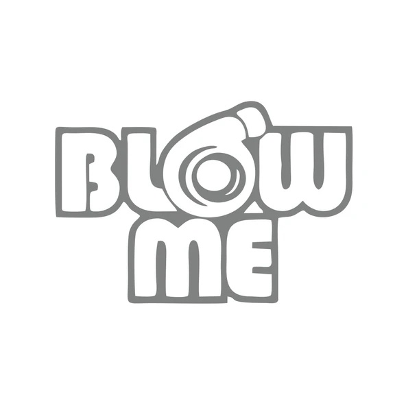 Blow Me Araba Sticker 17x17 Cm Gri ürün görseli 1