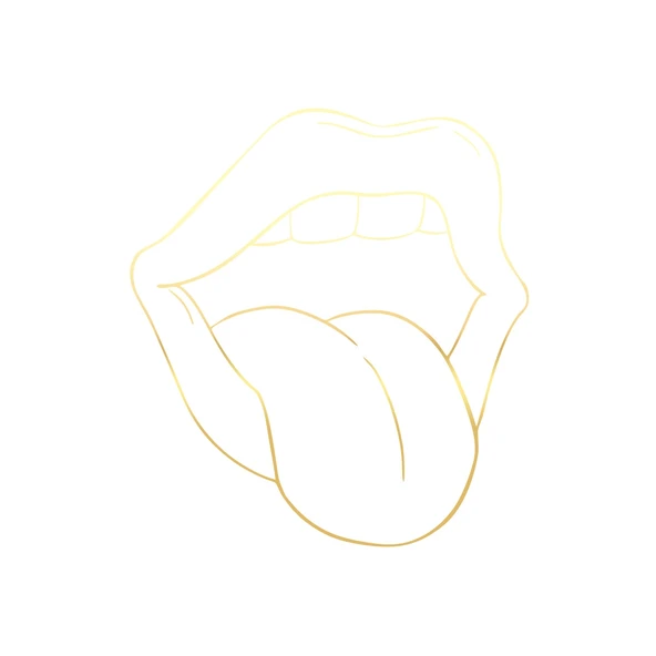 Dil Araba Sticker 17x17 Cm Gold ürün görseli 1