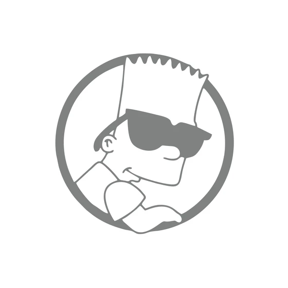 Simpsons Araba Sticker 17x17 Cm Gri ürün görseli 1
