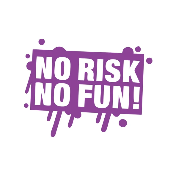 No Risk No Fun Araba Sticker 17x17 Cm Mor ürün görseli 1