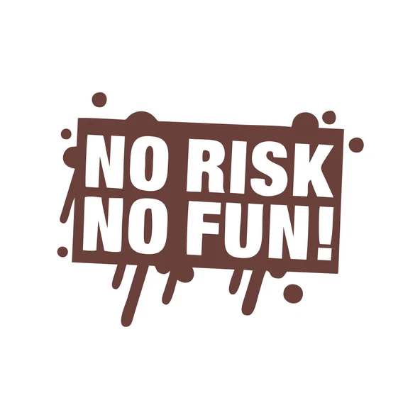 No Risk No Fun Araba Sticker 17x17 Cm Kahverengi ürün görseli 1
