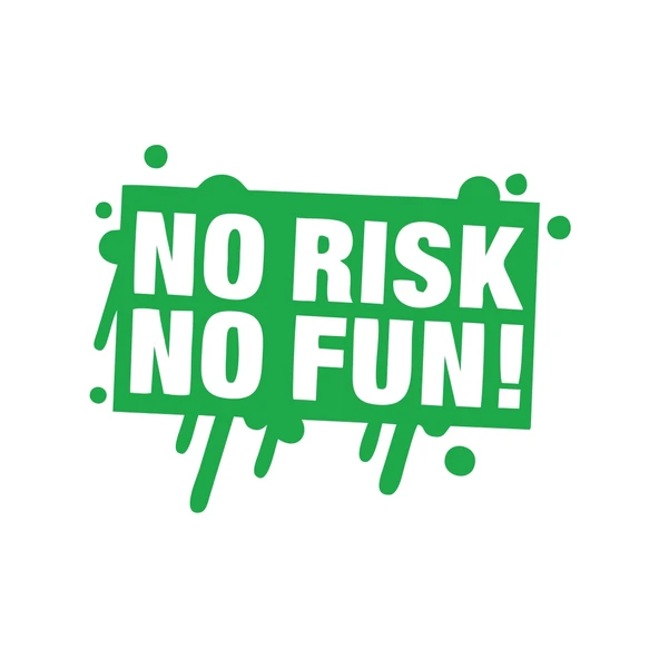 No Risk No Fun Araba Sticker 17x17 Cm Yeşil ürün görseli 1