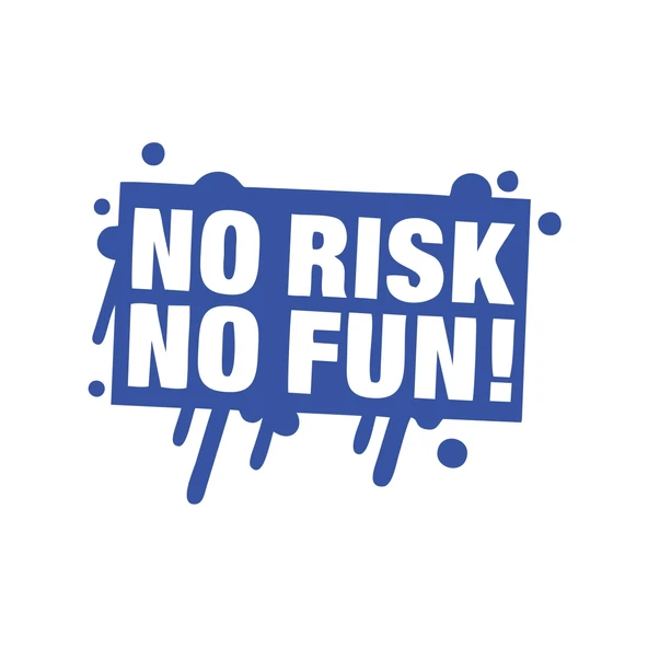 No Risk No Fun Araba Sticker 17x17 Cm Mavi ürün görseli 1