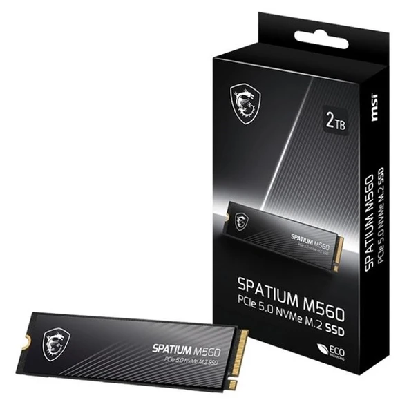 MSI 1TB SPATIUM M560 10200-8400MB/s M2 NVME GEN5 DİSK ürün görseli 1