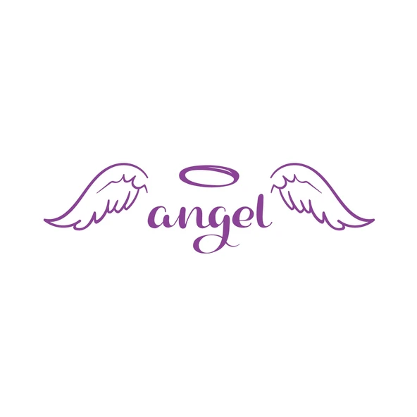 Angel Sticker 17x17 Cm Mor ürün görseli 1