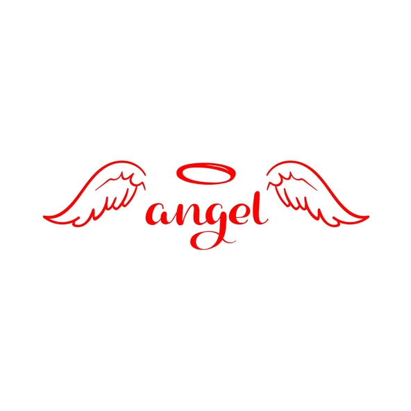 Angel Sticker 17x17 Cm Kırmızı ürün görseli 1