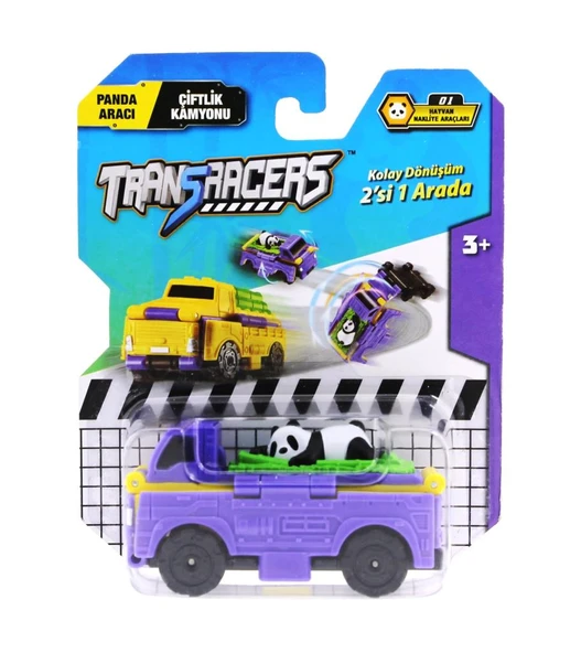 Transracers Dönüşen Araçlar Panda Aracı / Çiftlik Kamyonu ürün görseli 1