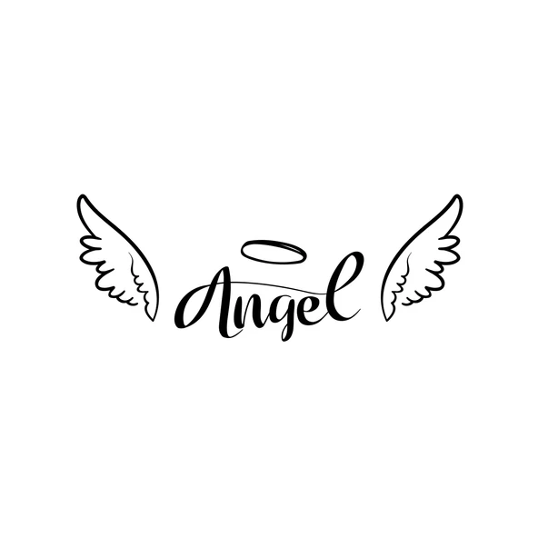 Angel Sticker 17x17 Cm Siyah ürün görseli 1