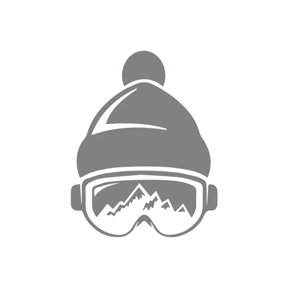 Ski Gözlük Sticker 17x17 Cm Gri ürün görseli 1