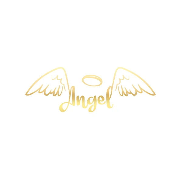 Angel Sticker 17x17 Cm Gold ürün görseli 1