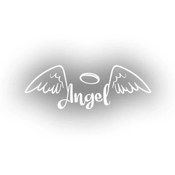 Angel Sticker 17x17 Cm Beyaz ürün görseli 1
