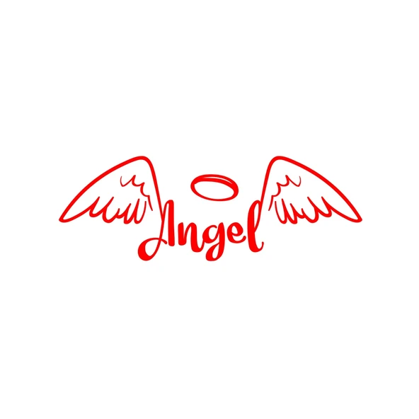 Angel Sticker 17x17 Cm Kırmızı ürün görseli 1