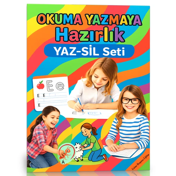 Okuma Yazmaya Hazırlık Yaz-Sil Seti (Okul Öncesi ve Birinci Sınıflar İçin) ürün görseli 1