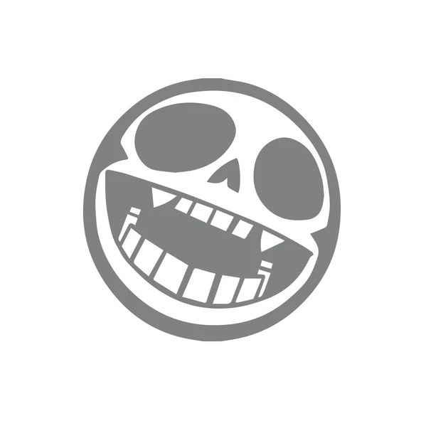 Yuvarlak İskelet Sticker 17x17 Cm Gri ürün görseli 1