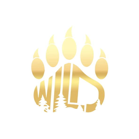 Wild Sticker 17x17 Cm Gold ürün görseli 1