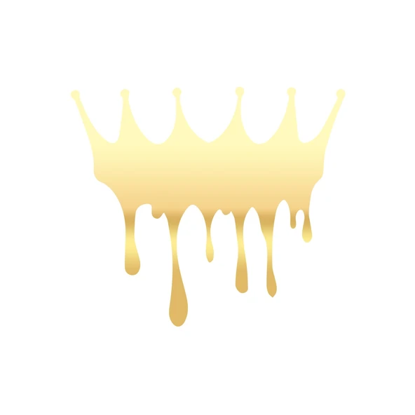 Kral Tacı Sticker 17x17 Cm Gold ürün görseli 1