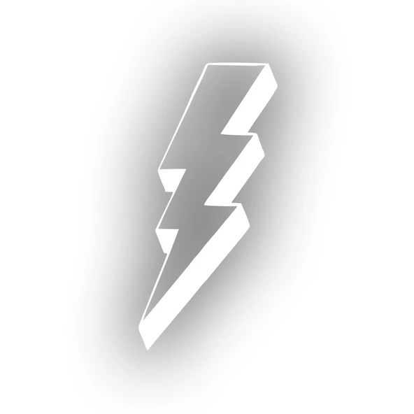 Elektirk Enerji Sticker 17x17 Cm Beyaz ürün görseli 1