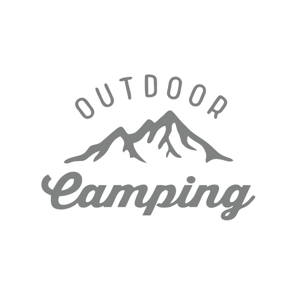 Outdoor Camping Sticker 17x17 Cm Gri ürün görseli 1