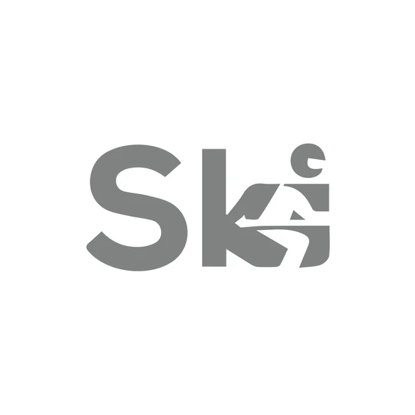 Ski Kayak Sticker 17x17 Cm Gri ürün görseli 1