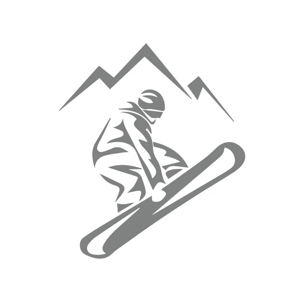 Ski Kayak Sticker 17x17 Cm Gri ürün görseli 1
