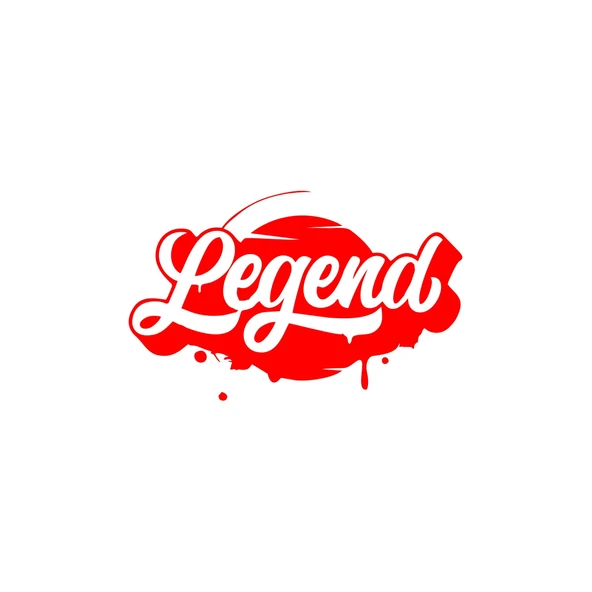 Legend Sticker 17x17 Cm Kırmızı ürün görseli 1