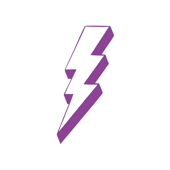 Elektirk Enerji Sticker 17x17 Cm Mor ürün görseli 1