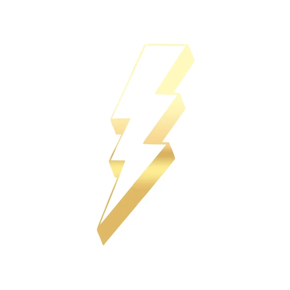 Elektirk Enerji Sticker 17x17 Cm Gold ürün görseli 1