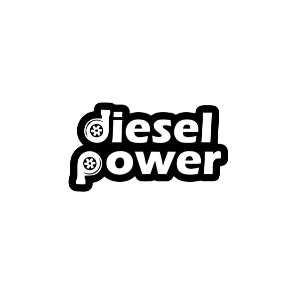 Diesel Power Sticker 17x17 Cm Siyah ürün görseli 1