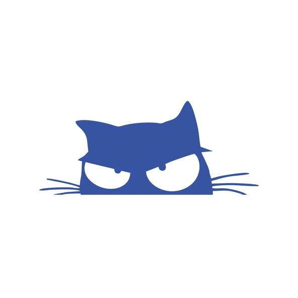 Kedi Sticker 17x17 Cm Mavi ürün görseli 1