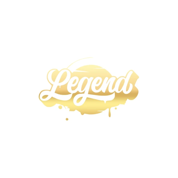 Legend Sticker 17x17 Cm Gold ürün görseli 1