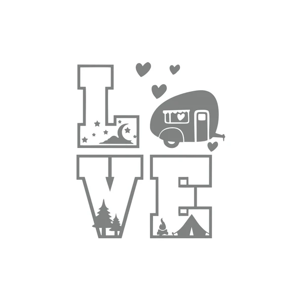 Love Sticker 17x17 Cm Gri ürün görseli 1