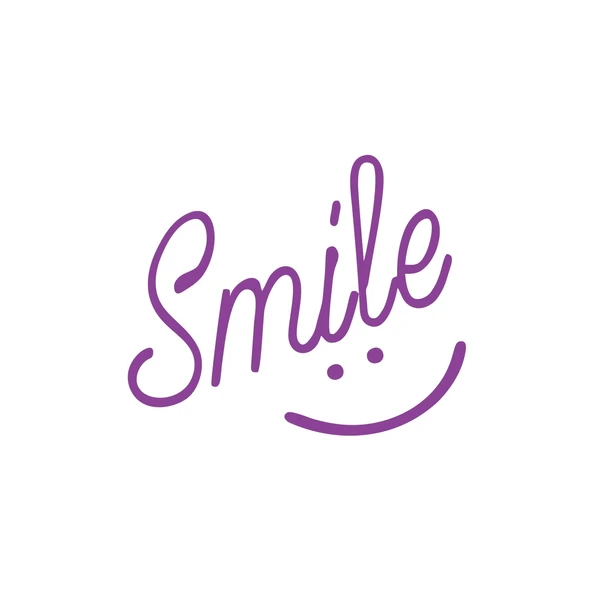 Smile Sticker  17x17 Cm Mor ürün görseli 1