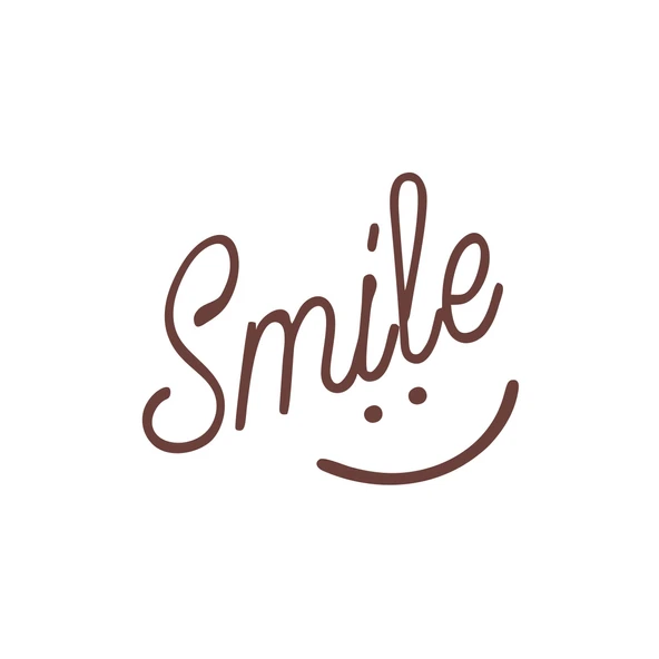 Smile Sticker  17x17 Cm Kahverengi ürün görseli 1