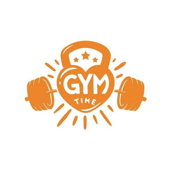 GYM Times Sticker 17x17 Cm Turuncu ürün görseli 1