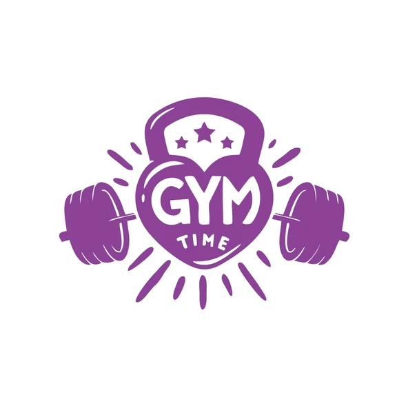 GYM Times Sticker 17x17 Cm Mor ürün görseli 1