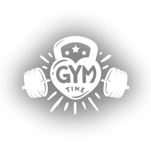 GYM Times Sticker 17x17 Cm Beyaz ürün görseli 1