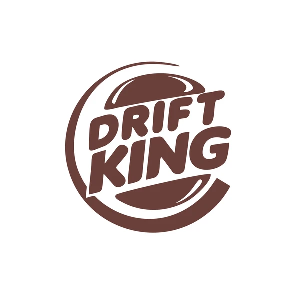 Drift King Sticker 17x17 Cm Kahverengi ürün görseli 1