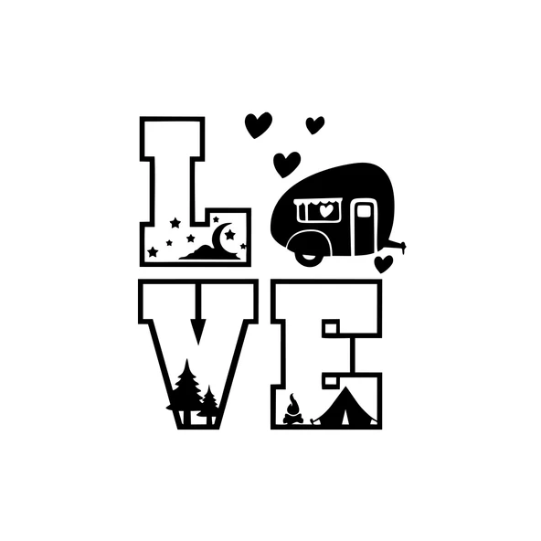 Love Sticker 17x17 Cm Siyah ürün görseli 1