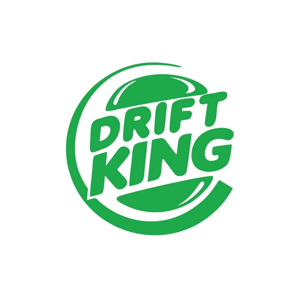 Drift King Sticker 17x17 Cm Yeşil ürün görseli 1